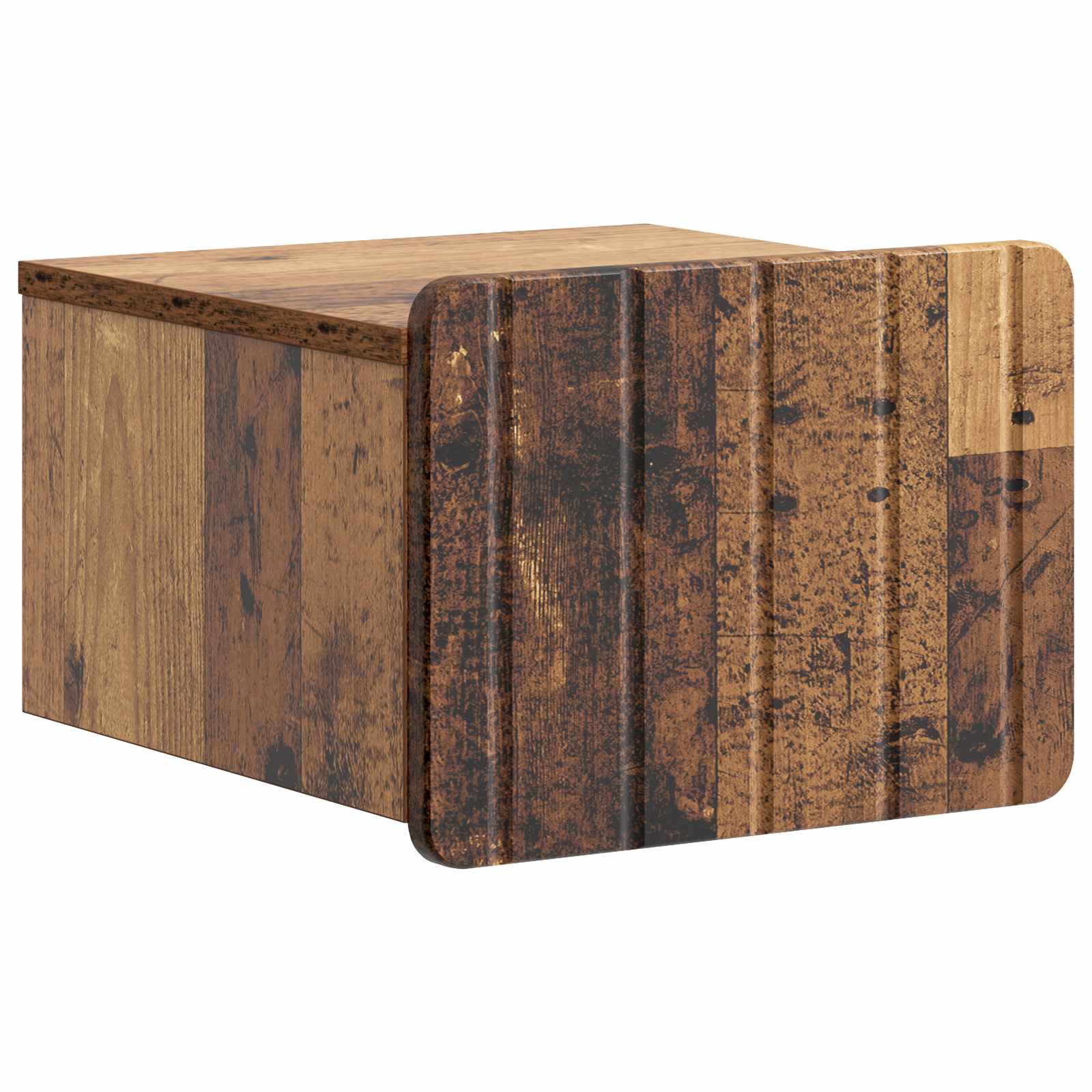 898271_1.jpg vidaXL Nástenná nočná skrinka Nástenný Staré drevo 33 x 34,5 x 24 cm – Obrázok 1