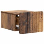 vidaXL Nástenná nočná skrinka 2 pcs Staré drevo 33 x 34,5 x 24 cm – Obrázok 4