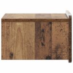 vidaXL Nástenná nočná skrinka 2 pcs Staré drevo 33 x 34,5 x 24 cm – Obrázok 6