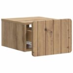 vidaXL Nástenná nočná skrinka Nástenný Dub artisan 33 x 34,5 x 24 cm – Obrázok 3