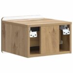 vidaXL Nástenná nočná skrinka Nástenný Dub artisan 33 x 34,5 x 24 cm – Obrázok 6