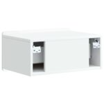 vidaXL Nástenná nočná skrinka Nástenný 2 pcs Biela 49 x 34,5 x 24 cm – Obrázok 7