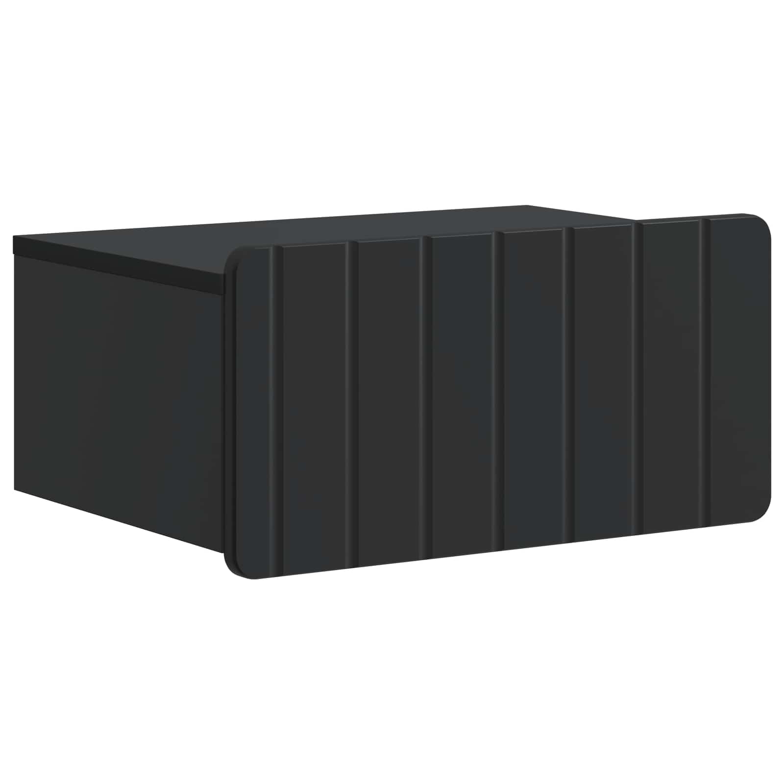898277_1.jpg vidaXL Nástenná nočná skrinka so zásuvkou Čierna 49 x 34,5 x 24 cm – Obrázok 1