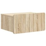 vidaXL Nástenná nočná skrinka 2 pcs Dub sonoma 49 x 34,5 x 24 cm – Obrázok 3