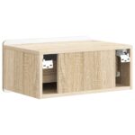 vidaXL Nástenná nočná skrinka 2 pcs Dub sonoma 49 x 34,5 x 24 cm – Obrázok 7