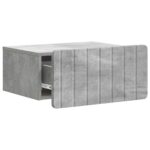 vidaXL Nástenná nočná skrinka 2 pcs Betónovo sivá 49 x 34,5 x 24 cm – Obrázok 4