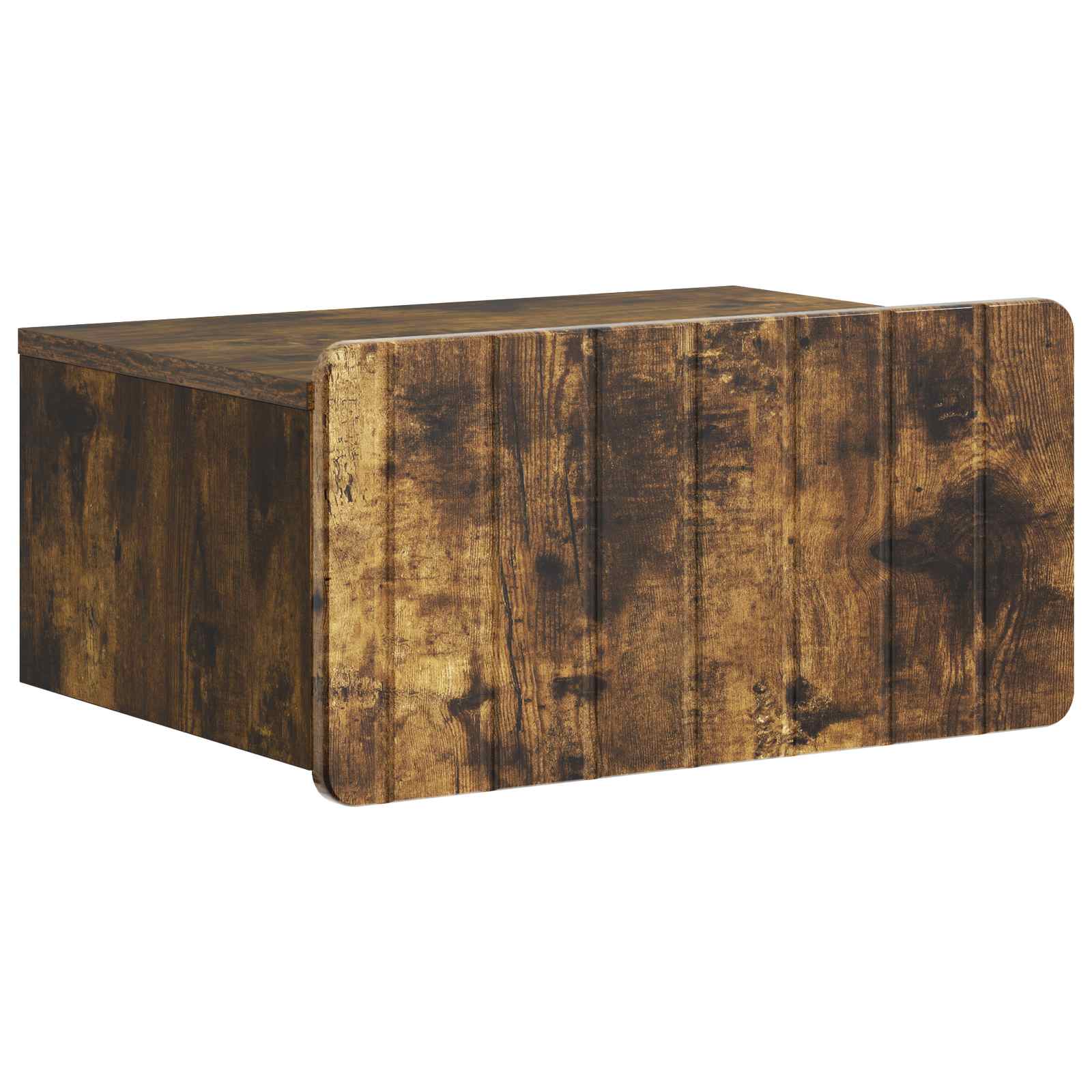 898285_1.jpg vidaXL Nástenná nočná skrinka so zásuvkou Dymový dub 49 x 34,5 x 24 cm – Obrázok 1