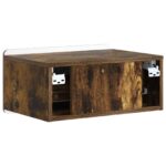 vidaXL Nástenná nočná skrinka 2 pcs Dymový dub 49 x 34,5 x 24 cm – Obrázok 7