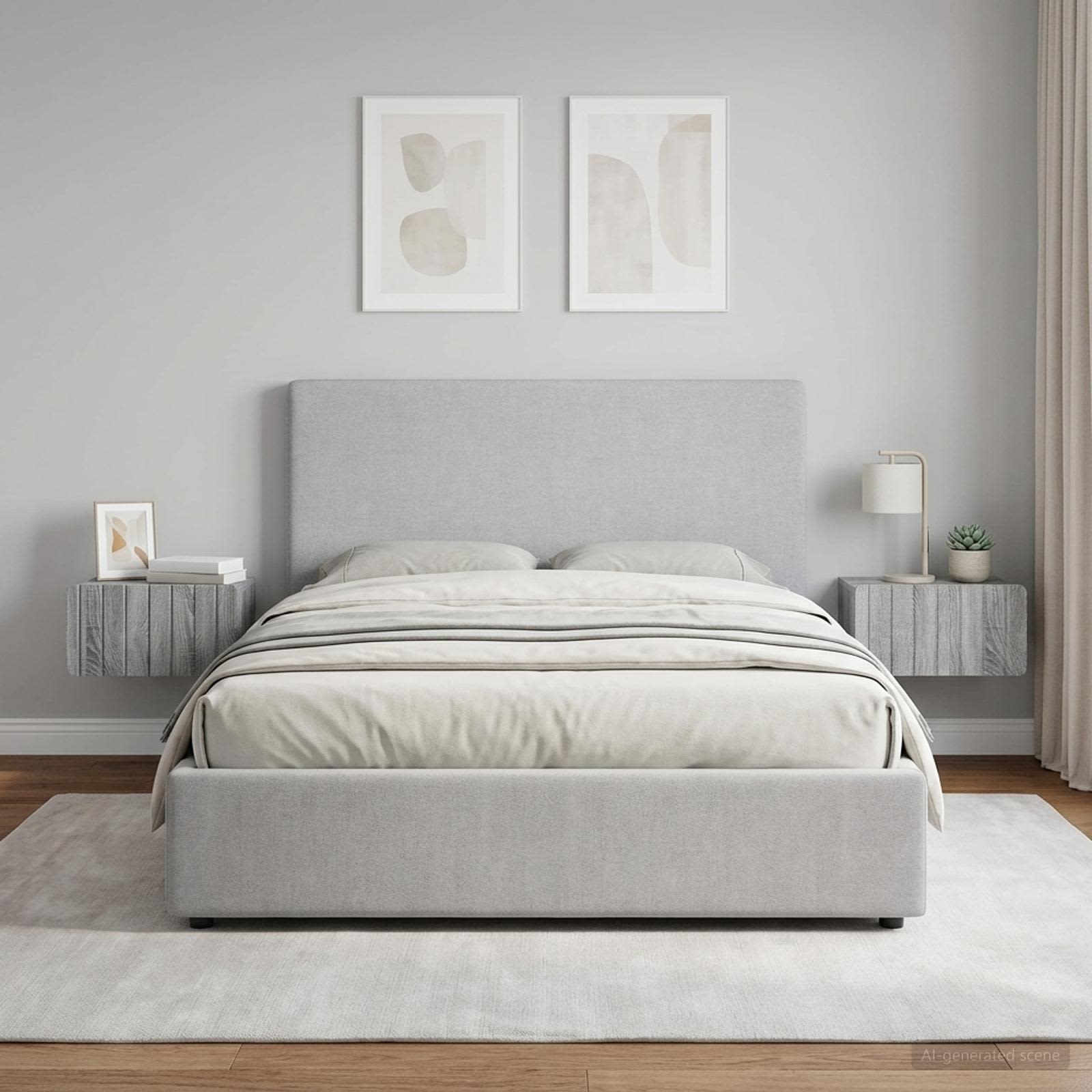 898288_1.jpg vidaXL Nástenná nočná skrinka 2 pcs Sivá sonoma 49 x 34,5 x 24 cm – Obrázok 1