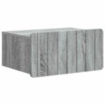 vidaXL Nástenná nočná skrinka 2 pcs Sivá sonoma 49 x 34,5 x 24 cm – Obrázok 3