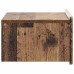 vidaXL Nástenná nočná skrinka 2 pcs Staré drevo 49 x 34,5 x 24 cm – Obrázok 6