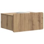 vidaXL Nástenná nočná skrinka 2 pcs Dub artisan 49 x 34,5 x 24 cm – Obrázok 2
