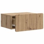 vidaXL Nástenná nočná skrinka 2 pcs Dub artisan 49 x 34,5 x 24 cm – Obrázok 4