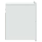vidaXL Nástenná nočná skrinka Nástenný 2 pcs Biela 33 x 34,5 x 43 cm – Obrázok 6