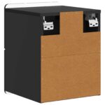 vidaXL Nástenná nočná skrinka so zásuvkou Čierna 33 x 34,5 x 43 cm – Obrázok 6