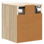 vidaXL Nástenná nočná skrinka 2 pcs Dub sonoma 33 x 34,5 x 43 cm – Obrázok 7