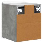 vidaXL Nástenná nočná skrinka 2 pcs Betónovo sivá 33 x 34,5 x 43 cm – Obrázok 7