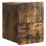 vidaXL Nástenná nočná skrinka 2 pcs Dymový dub 33 x 34,5 x 43 cm – Obrázok 2