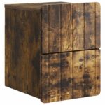 vidaXL Nástenná nočná skrinka 2 pcs Dymový dub 33 x 34,5 x 43 cm – Obrázok 3