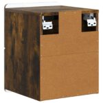 vidaXL Nástenná nočná skrinka 2 pcs Dymový dub 33 x 34,5 x 43 cm – Obrázok 7