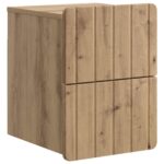 vidaXL Nástenná nočná skrinka 2 pcs Dub artisan 33 x 34,5 x 43 cm – Obrázok 3