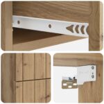 vidaXL Nástenná nočná skrinka 2 pcs Dub artisan 33 x 34,5 x 43 cm – Obrázok 8