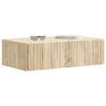 vidaXL Nástenný bočný stôl Dub sonoma 59 x 34,5 x 17 cm – Obrázok 2