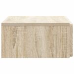 vidaXL Nástenný bočný stôl Dub sonoma 59 x 34,5 x 17 cm – Obrázok 5
