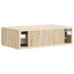 vidaXL Nástenný bočný stôl Dub sonoma 59 x 34,5 x 17 cm – Obrázok 6