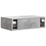 vidaXL Nástenný bočný stôl Betónovo sivá 59 x 34,5 x 17 cm – Obrázok 6