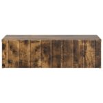 vidaXL Nástenný bočný stôl Dymový dub 59 x 34,5 x 17 cm – Obrázok 4