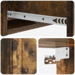 vidaXL Nástenný bočný stôl Dymový dub 59 x 34,5 x 17 cm – Obrázok 7