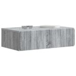 vidaXL Nástenný bočný stôl Sivá sonoma 59 x 34,5 x 17 cm – Obrázok 2