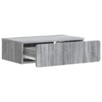 vidaXL Nástenný bočný stôl Sivá sonoma 59 x 34,5 x 17 cm – Obrázok 3
