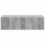 vidaXL Nástenný bočný stôl Sivá sonoma 59 x 34,5 x 17 cm – Obrázok 4