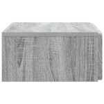 vidaXL Nástenný bočný stôl Sivá sonoma 59 x 34,5 x 17 cm – Obrázok 5