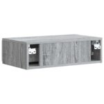 vidaXL Nástenný bočný stôl Sivá sonoma 59 x 34,5 x 17 cm – Obrázok 6