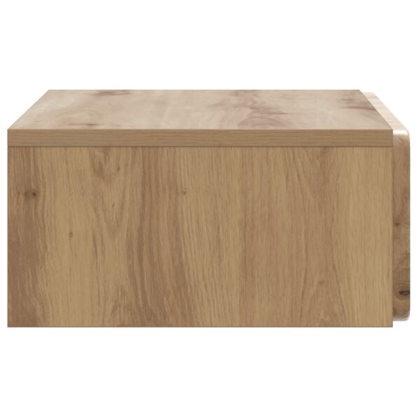 vidaXL Nástenný bočný stôl Dub artisan 59 x 34,5 x 17 cm – Obrázok 5