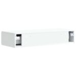 vidaXL Nástenný bočný stôl Biela 87,5 x 34,5 x 17 cm Kompozitné drevo – Obrázok 6