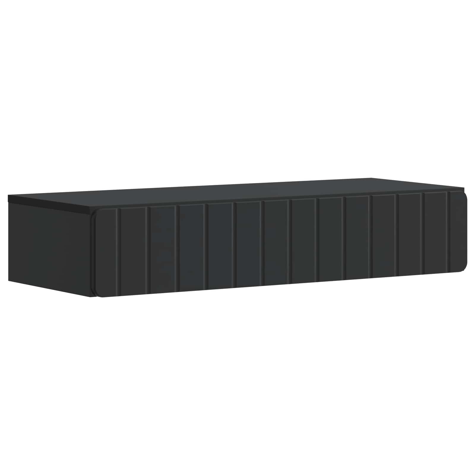 898326_1.jpg vidaXL Nástenný bočný stôl Čierna 87,5 x 34,5 x 17 cm Kompozitné drevo – Obrázok 1