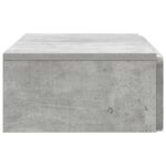 vidaXL Nástenný bočný stôl Betónovo sivá 87,5 x 34,5 x 17 cm – Obrázok 5