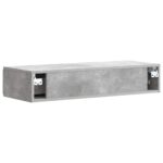 vidaXL Nástenný bočný stôl Betónovo sivá 87,5 x 34,5 x 17 cm – Obrázok 6