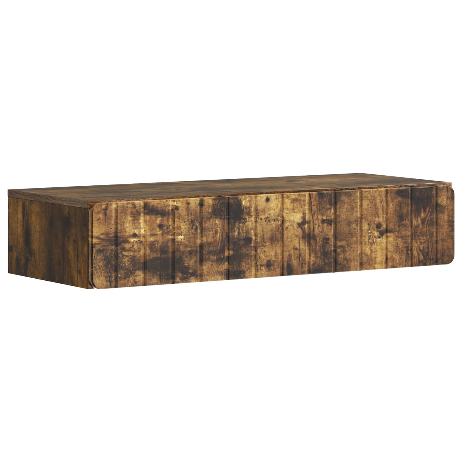 898330_1.jpg vidaXL Nástenný bočný stôl Dymový dub 87,5 x 34,5 x 17 cm – Obrázok 1