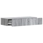 vidaXL Nástenný bočný stôl Sivá sonoma 87,5 x 34,5 x 17 cm – Obrázok 3
