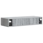 vidaXL Nástenný bočný stôl Sivá sonoma 87,5 x 34,5 x 17 cm – Obrázok 6