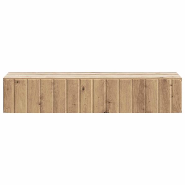 vidaXL Nástenný bočný stôl Dub artisan 87,5 x 34,5 x 17 cm – Obrázok 4