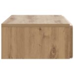 vidaXL Nástenný bočný stôl Dub artisan 87,5 x 34,5 x 17 cm – Obrázok 5