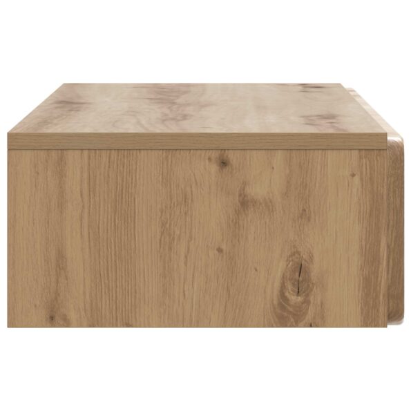 vidaXL Nástenný bočný stôl Dub artisan 87,5 x 34,5 x 17 cm – Obrázok 5