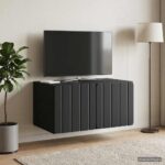 vidaXL Nástenná TV skrinka Čierna 59,5 x 41 x 30 cm Kompozitné drevo – Obrázok 4