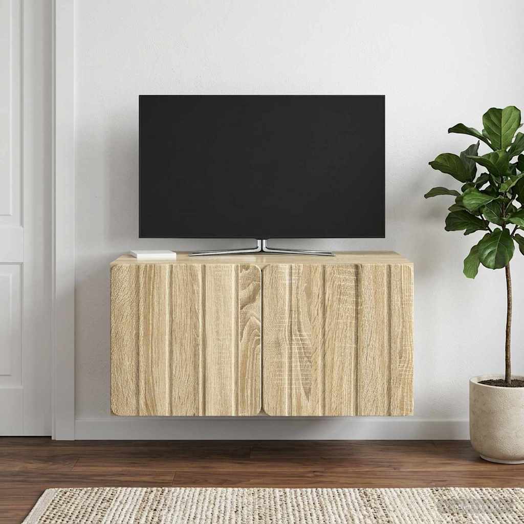 898337_1.jpg vidaXL Nástenná TV skrinka Nástenný Dub sonoma 59,5 x 41 x 30 cm – Obrázok 1